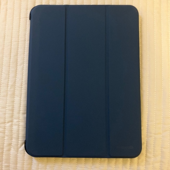 Moko Trifold Slim Lighweight Smart Shell Stand Cover for iPad 9.7 Navy Blue - Picture 1 of 12